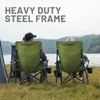 TIMBER RIDGE Oversized Folding Camping Chair High Back Heavy Duty