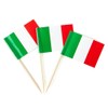 AIXXCUVQ 100pieces Italy Toothpick Flag for Food Decoration Eco-Friendly Wide