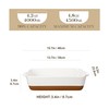 MALACASA Baking Dish 4.8 Qt Ceramic Casserole & Lasagna Pan,