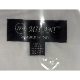 Milani Men's Tuxedo Shirt with French Cuffs and Bow Tie Size 18 1/2