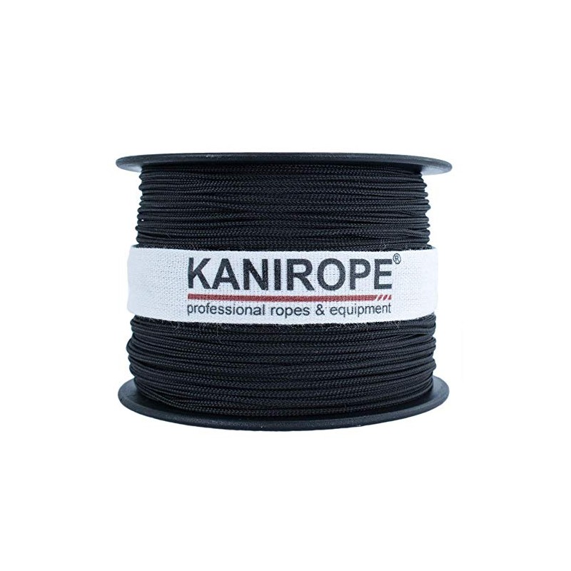 Kanirope® Polyester Rope Polyester Polybraid 2 mm 100 m Black