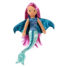 The Petting Zoo Stingray Mermaid Stuffed Animal Plushie, Gifts for Kids, Mermaid Animals, Mermaid Plush Toy, 17 inches