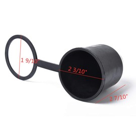 Cubierta universal de bola de enganche para remolque con gancho de remolque, tapa protectora impermeable de 2 pulgadas, accesorios exteriores para caravanas, camiones, barcos
