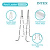 Intex Steel Frame Above Ground Swimming Pool Entry/Exit Ladder for