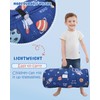 Toddler Nap Mat with Pillow & Blanket, 55.1''x 23'' Soft