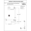 Artiwell 1-1/2" Brass Tubular Bath Drain Kit with Tip-Toe Bath