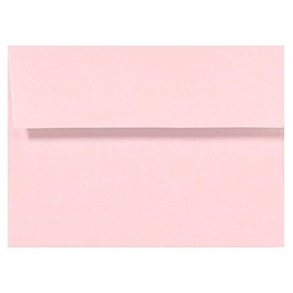 LUXPaper A7 Invitation Envelopes for 5 x 7 Cards in 80 lb. Candy Pink, Printable Envelopes for Invitations, w/Peel and Press Seal, 50 Pack, Envelope Size 5 1/4 x 7 1/4 (Pink)