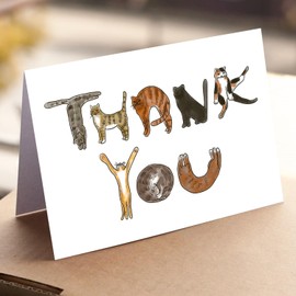 zzmorni Funny and Cheeky Thanksgiving Thank You Card - Humorous Cartoon Design - 7.9 x 5.3 Inches (stye2)