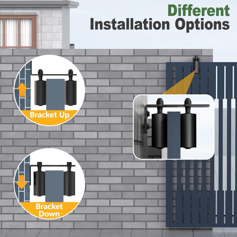 Anobeyi Adjustable Sliding Gate Roller Hardware Kit - Heavy Duty