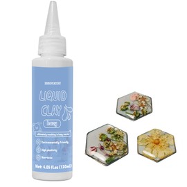 INNOVAYOU Liquid Polymer Clay 120ml, Hazy Liquid Clay for Polymer Clay Oven-Bake Clay, Liquid Clay Very Suitable for DIY Decorations, Jewelry, Toys, Household Items, Great for All Clay Artists