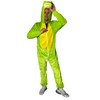 Foxxeo Green Crocodile Costume for Adults, Size: XL