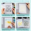 3Pcs/Set Stick and Stamp Mat and Fixed Stamp Blending Template