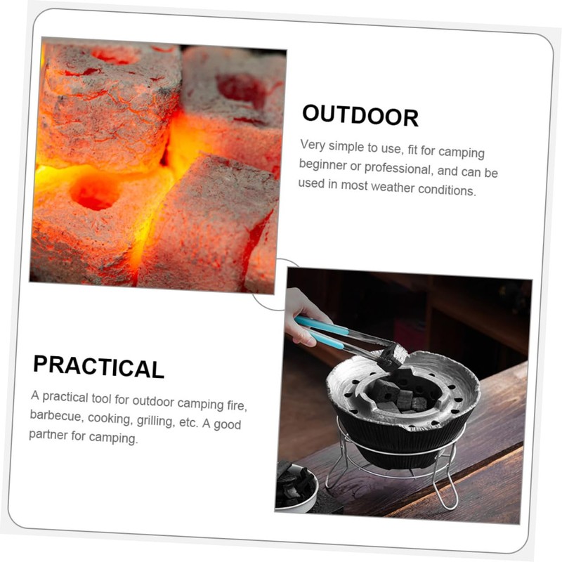 Kisangel 1bag Fireplace Charcoal Tablets Multi-Functional Bamboo Charcoal for Camping