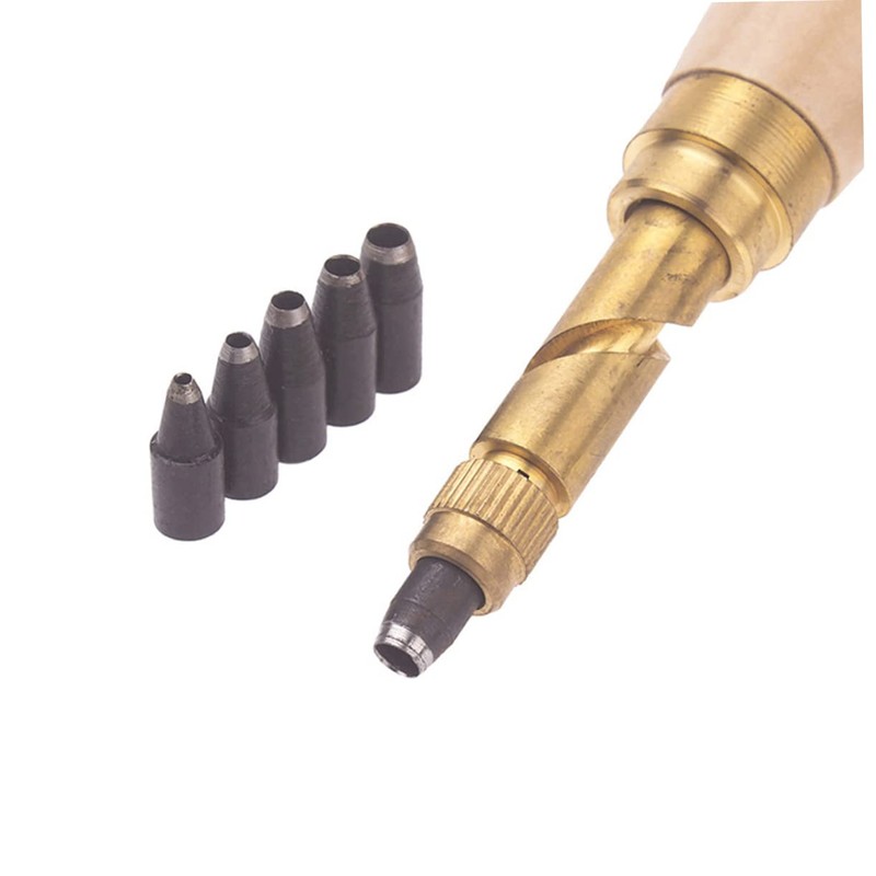 TEHAUX Diy Leather Puncher Tool Multi-function Belt Punching Machine Alloy