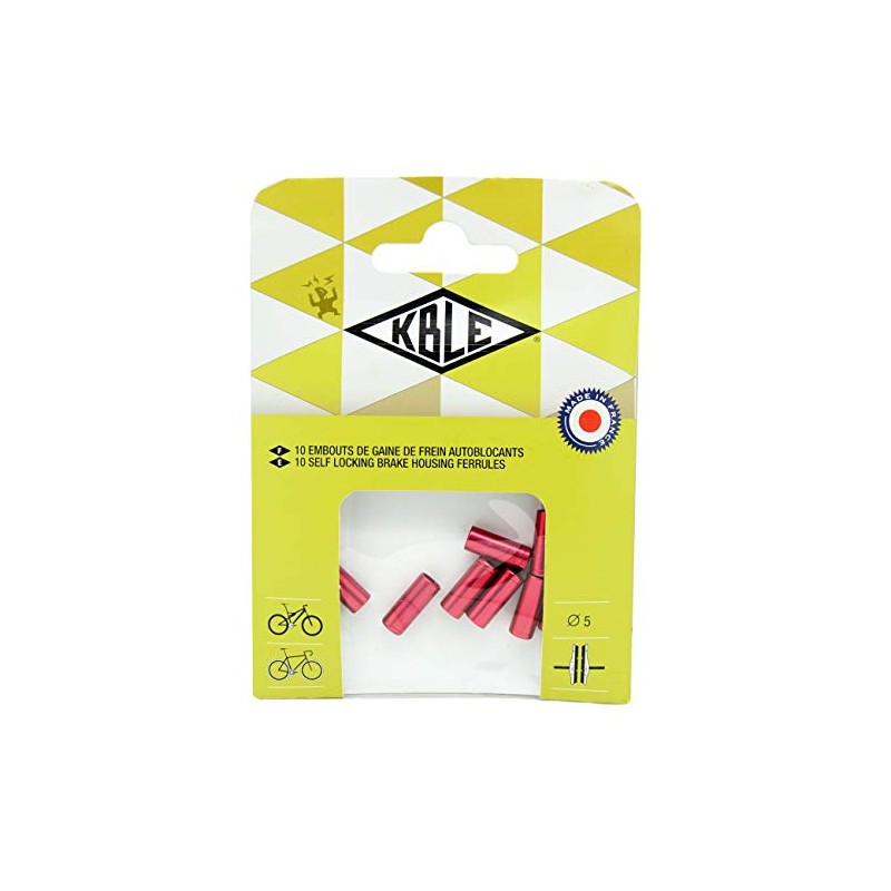 Transfil Brake Outer Ferrule 5mm, Red, Pack of 10