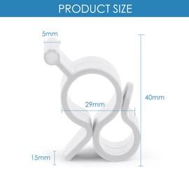 CVOZO Piping Strips Hooks Awning Hooks Caravan Accessories: Caravan Accessories Awning Clip Motorhome Awning Hook for Motorhome, Motorhome, Travel Trailer, Rope Lights (20-White)