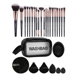 20 Brochas Maquillaje Profesional Esponjas Neceseres Cuencos Color Estilo 1