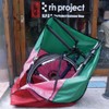 Rin Project (no.1011) Front and Rear Wheeled Bag, Black, Front