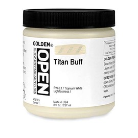 Golden Open Acrylic 8 oz Jar - Titan Buff