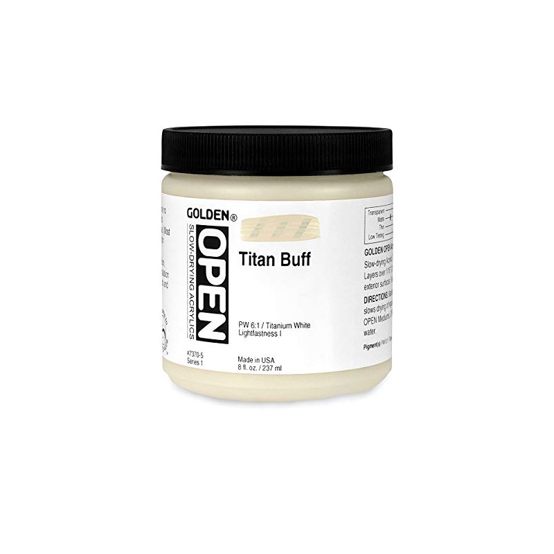 Golden Open Acrylic 8 oz Jar - Titan Buff