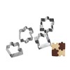 Wetco Puzzle Cookie Cutter Set of 4Pcs, Biscuit Cutters Stainless