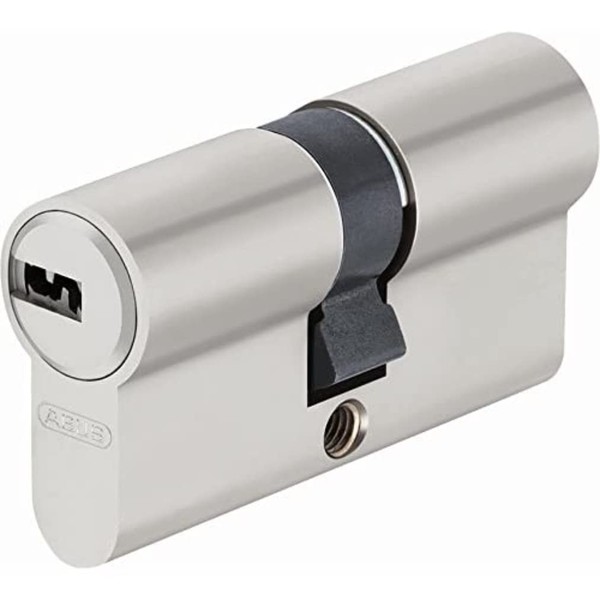 ABUS ec-snp Cylinder Double Lap For Exterior Doors/Entries, silver, 44998