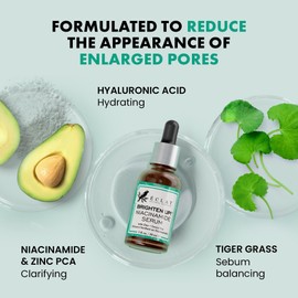 Eclat Skincare CLARIFYING Niacinamide Serum for Face - Pore Minimizer for Face Niacinimide Serum Dark Spot Remover for Face - Natrium Serum Niacinimide Niamicide Niacinamida Naicinimide Nicotinamide Serum