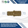XFITTING 10 Pcs Pex Coupling, 1/2" x 5/8", Brass, Coupling,