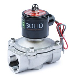 U.S. Solid 1inches 24V AC Stainless Steel Electric Solenoid Valve N.C. Air Water Fuel VITON