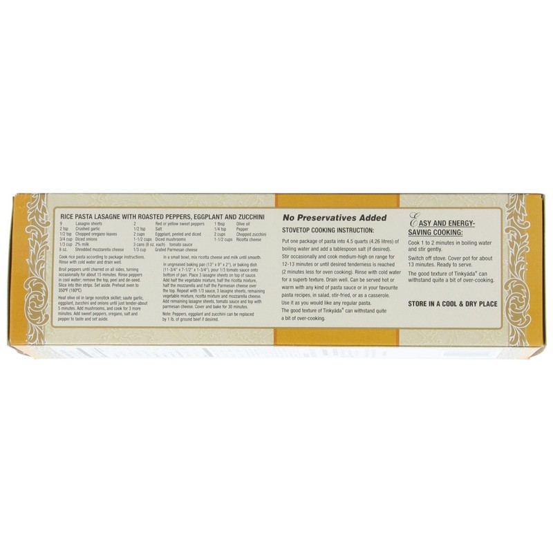 Tinkyada Brown Rice Pasta, Lasagne, 10-Ounce (Pack of 6)