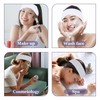 BREENHILL 300 Count Disposable Spa Facial Headbands with Convenient Closure,White