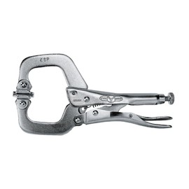 IRWIN Tools VISE-GRIP 18 The Original Locking C-Clamp with Swivel Pads (2” 50mm Clamping Gap)