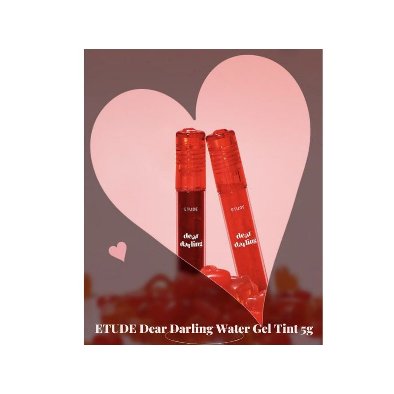 ETUDE Dear Darling Water Gel Tint 5g, Color:07 Redbean Pink