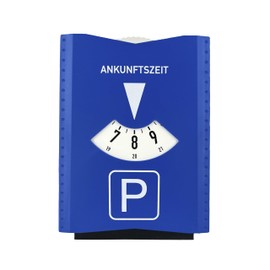 Truento Parking Disc with Ice Scraper and Rubber Lip Made of Plastic for Car, Truck and Motorcycle – Includes 3 x Shopping Trolley Token – Approved according to German Road Traffic Regulations