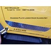 Fits Jeep YJ or TJ Diamond Plate Lower Door Guards