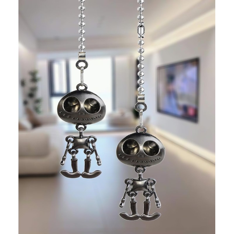 OMYZERO 12Inch Metal Alien Fan Pull Chain Extender with Ball