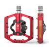 GEWAGE Bicycle Pedals, Flat Double Function and SPD Pedal with