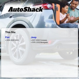 AutoShack Front or Rear Wheel Hub Bearing Assembly Left or Right with ABS Replacement for 2017-2025 Jeep Compass 2015-2023 Jeep Renegade 2016-2020 Fiat 500X 1-PC