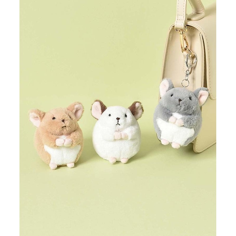 Bleu Bleuet Chinchilla Chinchilla Keychain, brown (light brown), S