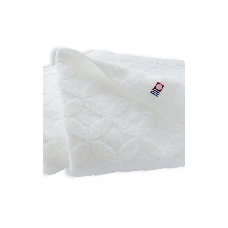 Imabari Sports Towel, Cloisonne Pattern, Thin, Made in Japan, White,