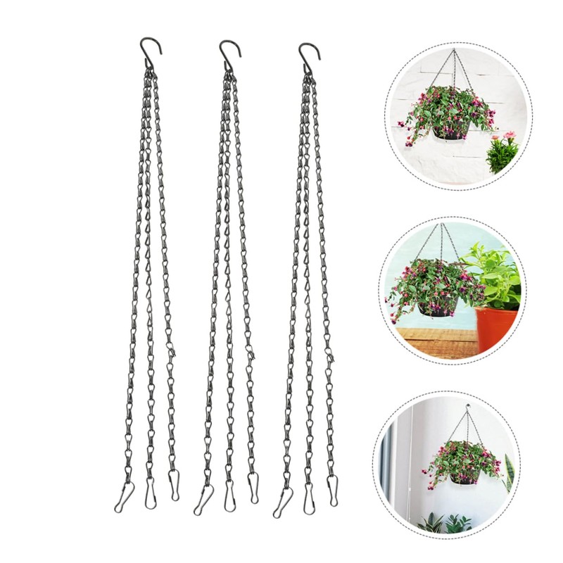 Gatuida 6pcs Heavy Duty Metal Hanging Chains for Planters Bird