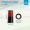 YELARXI Golf Iron Ferrules 10Packs Red/Black for Golf Club