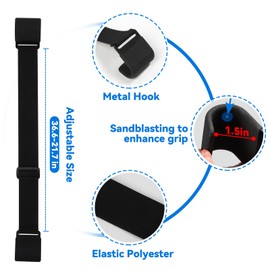 1PC Metal Double Claw Trash Can Lock Strap – Universal Adjustable Lid Lock with Bungee Cord for Outdoor Garbage Bins, Raccoon-Proof Security Strap for Trash Cans