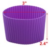 uxcell Silicone Nonslip Glass Bottle Mug Cup Sleeve Protector Cover