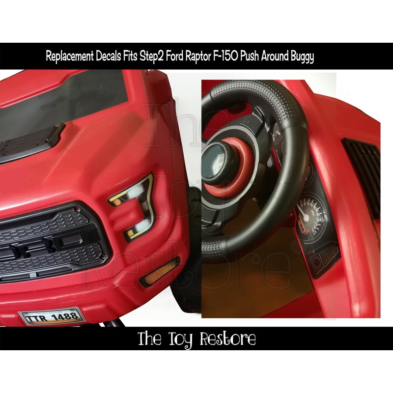 Toy Restore Replacement Decals Stickers fits Step2 Ford Raptor F150