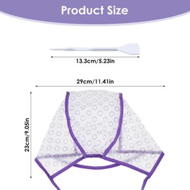 WLLHYF 6 Pieces Hair Cap Dye Colouring Cap Highlighting Frosting Cap Art Tipping Cap with Plastic Crochet Hook for Salon DIY Dyeing Hair Hairdressing