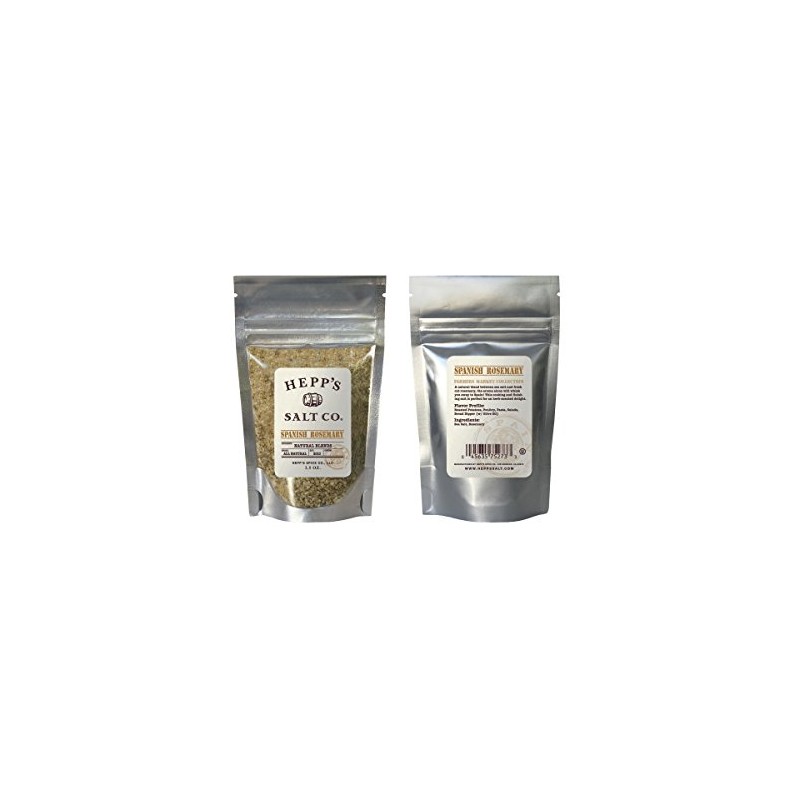 Hepp's Salt Co, Rosemary Salt, 2.5 oz Pouch