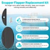 GDW 1-3/4" Replacement Flapper for Stainless Steel and Plastic Thru