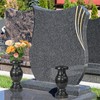 Cemetery Memorial Vase, Natural Granite Stone Flower Vases with Draining