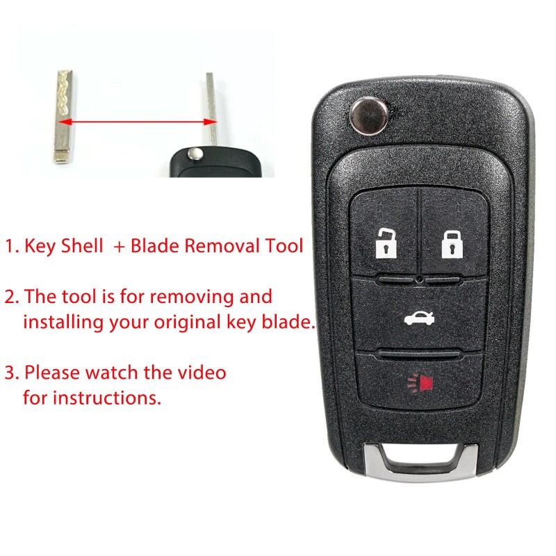 Unbranded Key Fob Case Old Blade Transfer Tool for Chevy